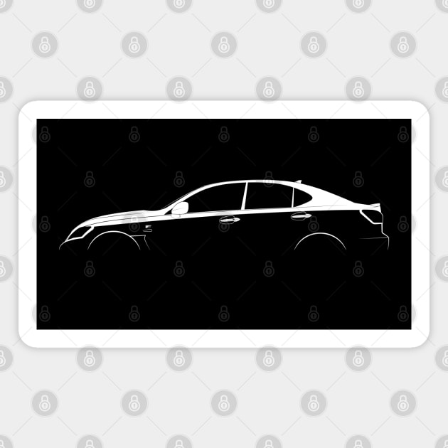 Lexus IS F (XE20) Silhouette Magnet by Car-Silhouettes